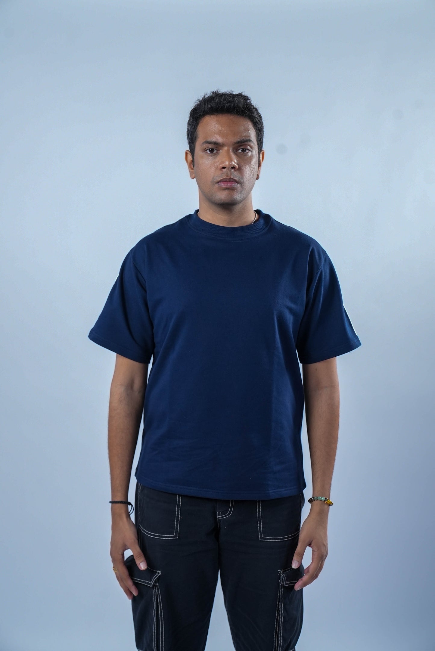 Silver Lining Tee Navy Blue