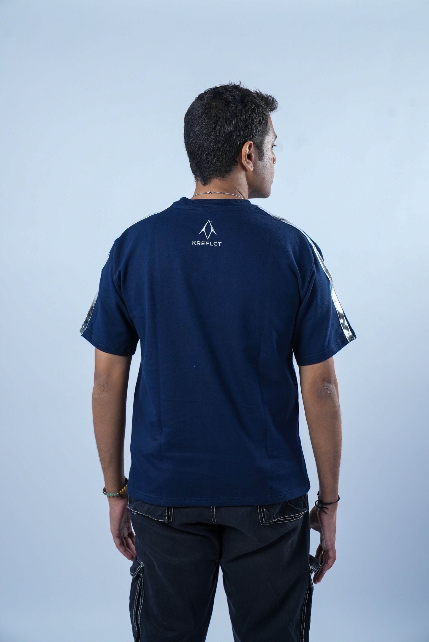 Silver Lining Tee Navy Blue