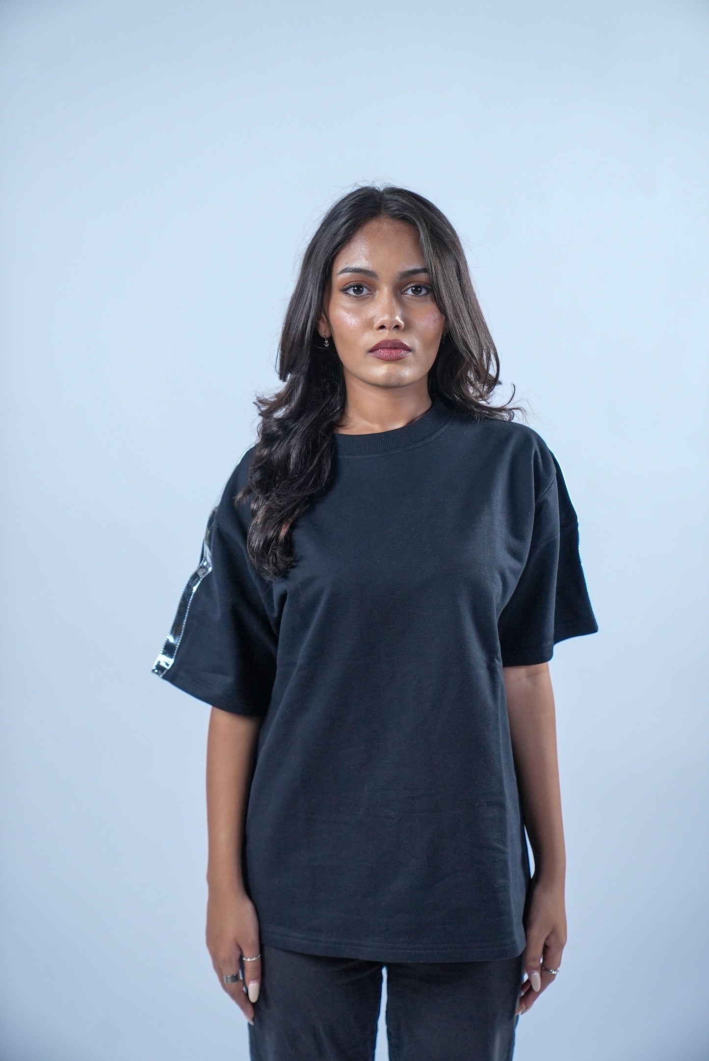 Silver Lining Tee Black