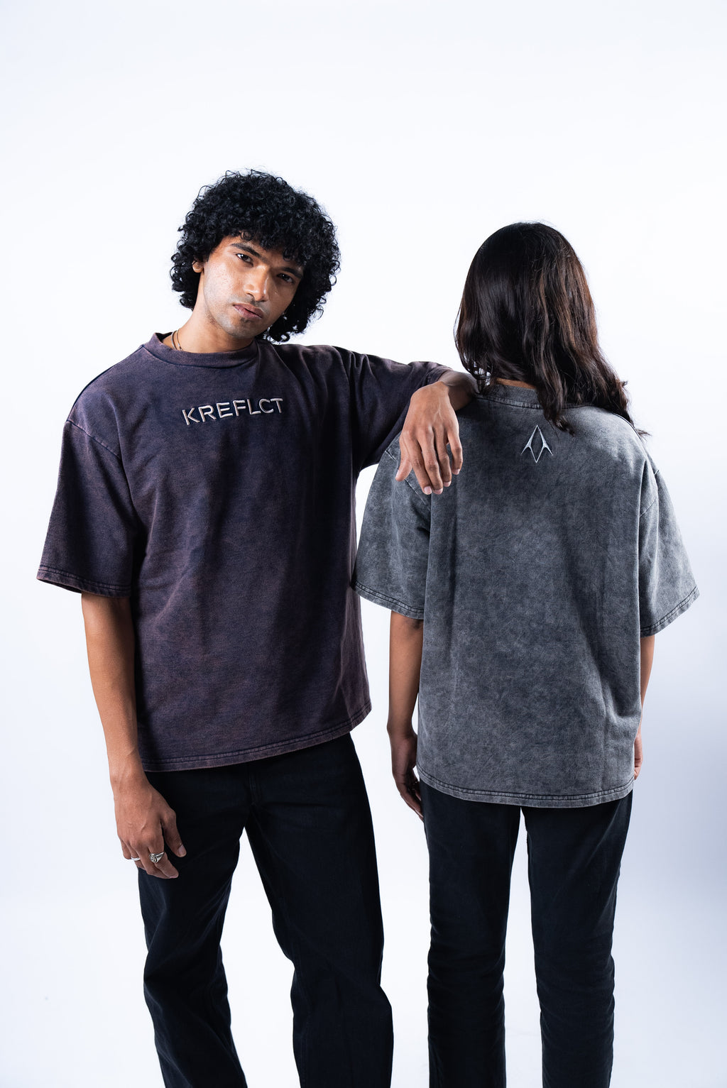 WASHED TEE - NAVY BLUE