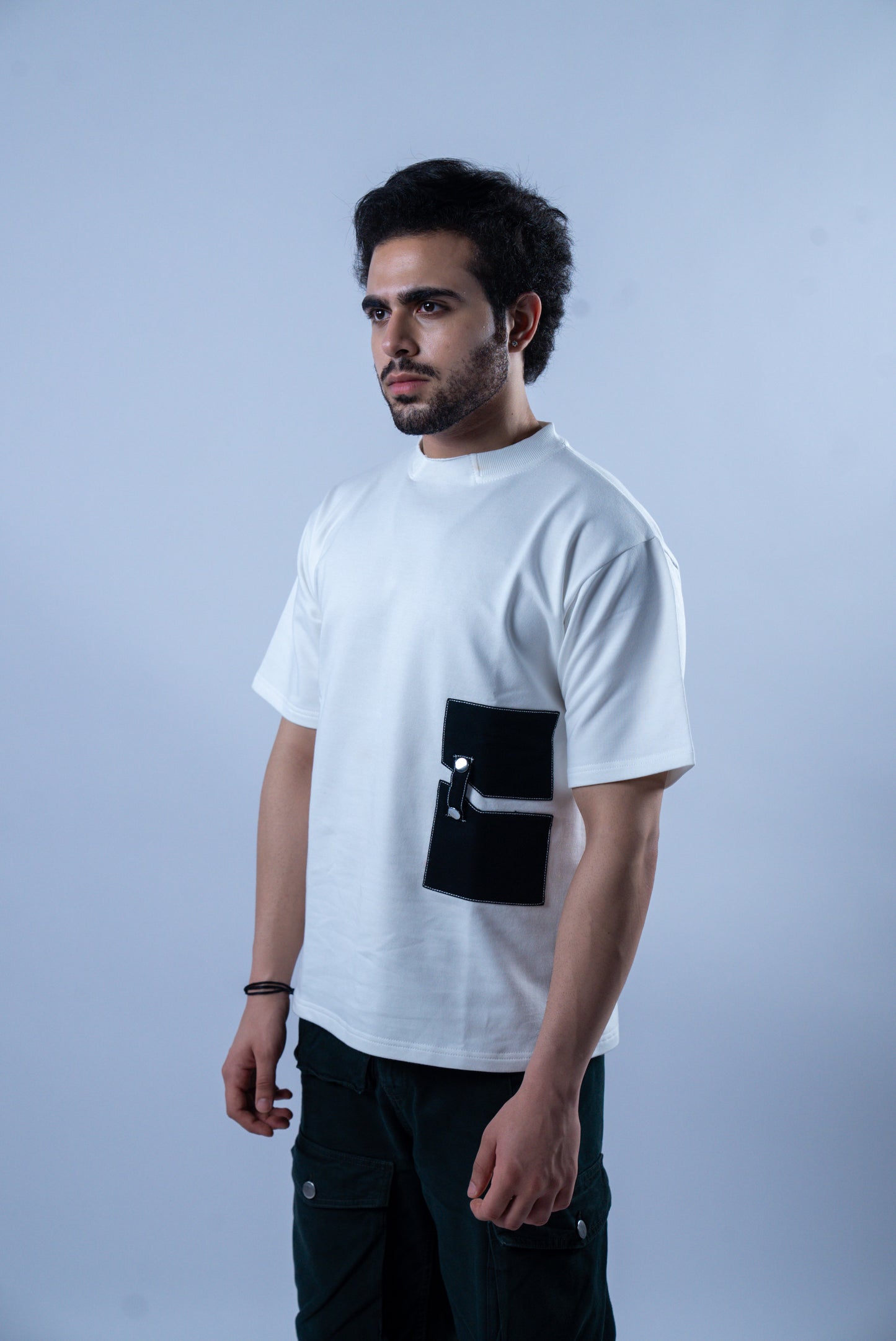 Pocket? Tee Black & White