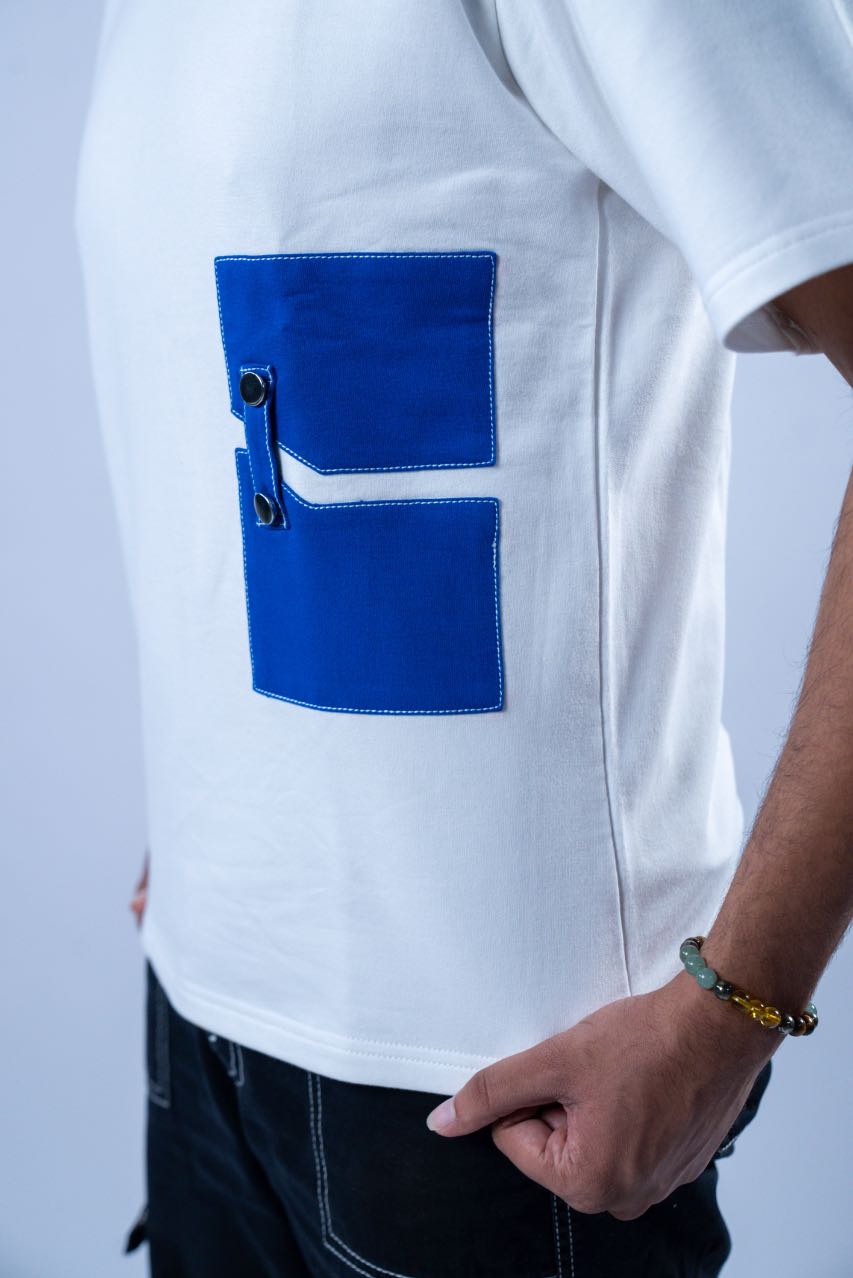 POCKET? TEE - BLUE
